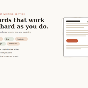 Digital Content Writing & Business Copy Development Service