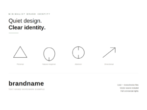 Professional Minimalist Logo Design and Brand Identity Service for Businesses and Personal Projects
